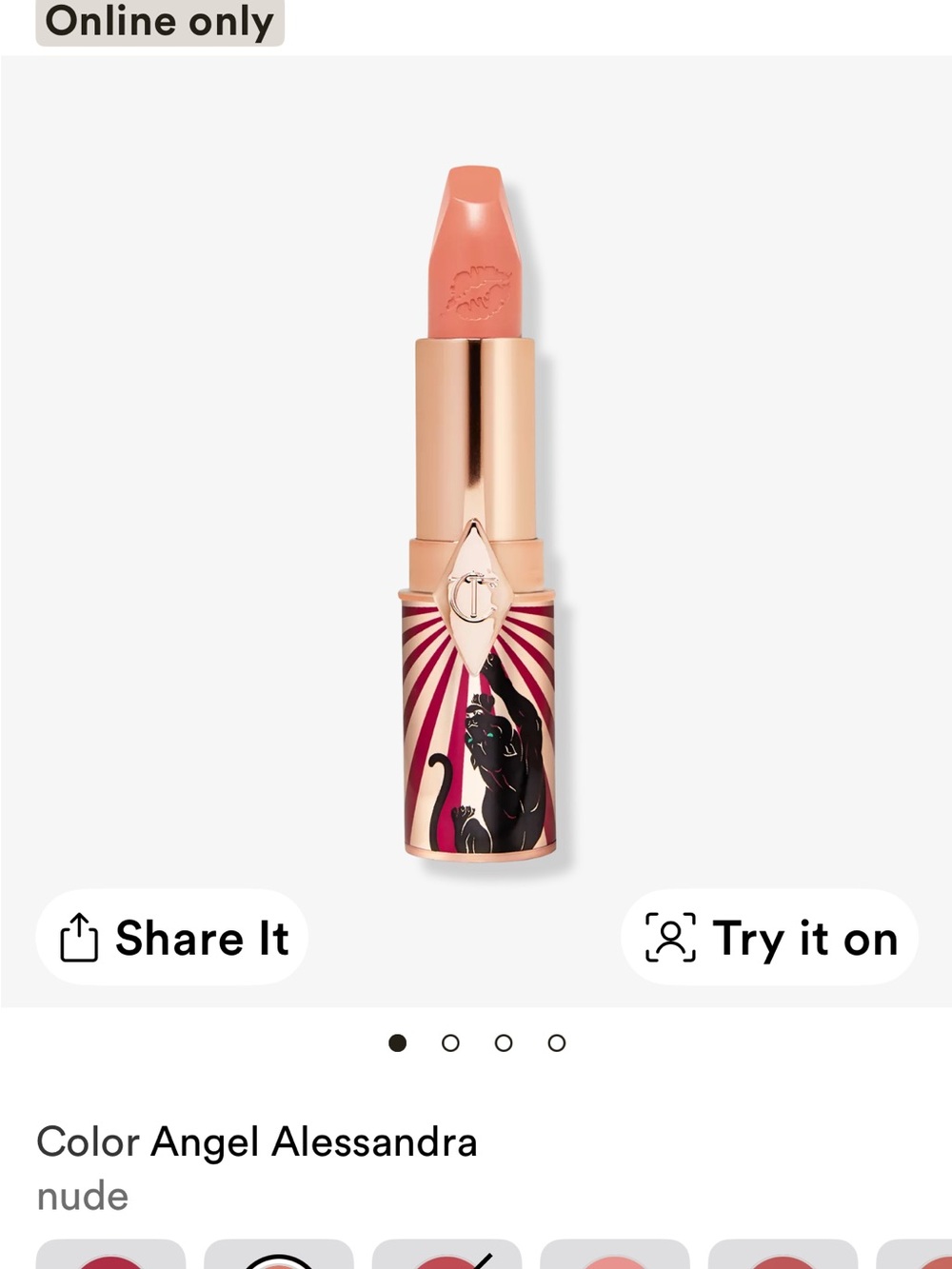 Charlotte Tilbury Angel Alessandra Nude Lipstick NIB  retails $39